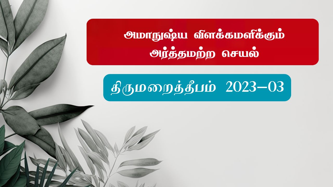 அமாநுஷ்ய விளக்கமளிக்கும் அர்த்தமற்ற செயல்